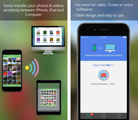 photo transfer apps for iphone ipad ipod