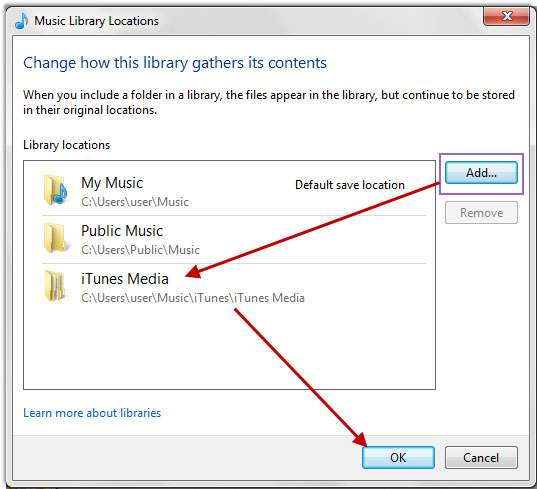 share music between windows media player and itunes