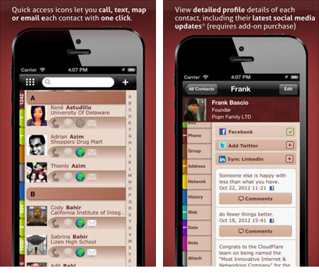 contacts apps for iphone