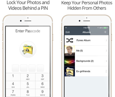 hide private photos on your iphone