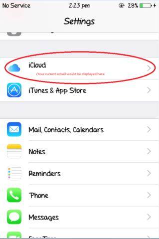 change icloud account