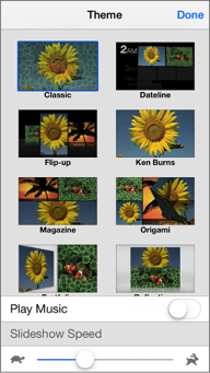 make slide shows with iphone photos