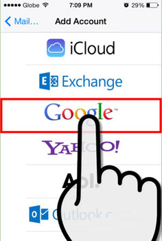 set up gmail on iphone