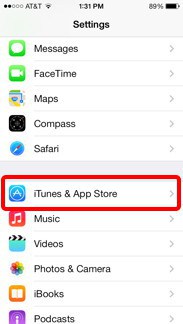 choose itunes and app store
