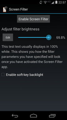 android screen dimmer