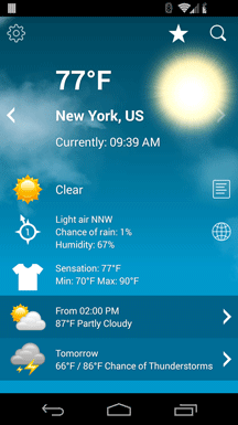 android weather app