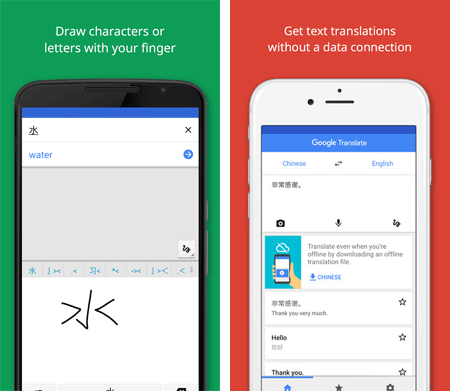 tranlating apps for android ios