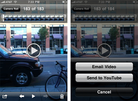 upload iphone videos to youtube