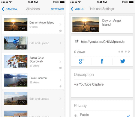 upload iphone videos to youtube