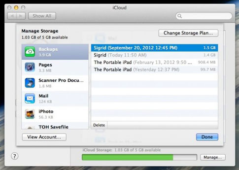 ipad backup location