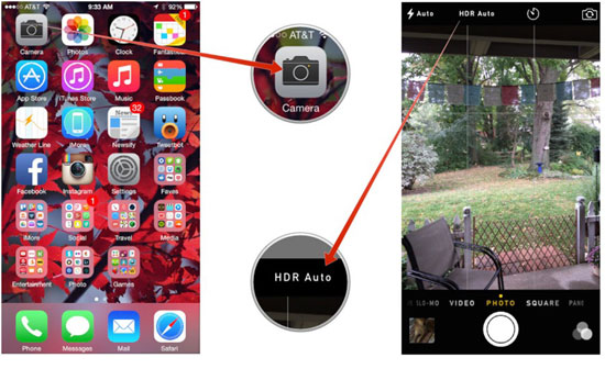 take hdr photo with iphone