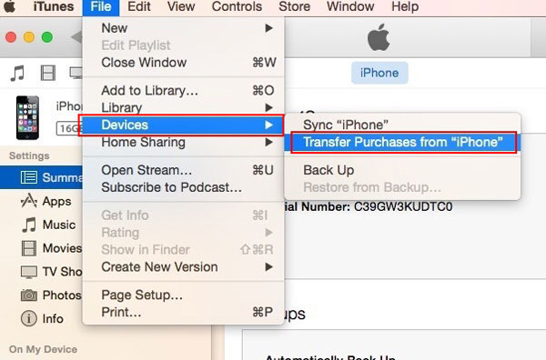 how to transfer music from iphone to mac with itunes