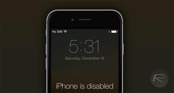 fix a disabled iphone