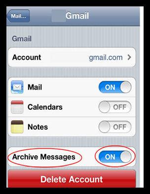 undelete email on iphone