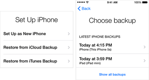 restore ipad from icloud backup