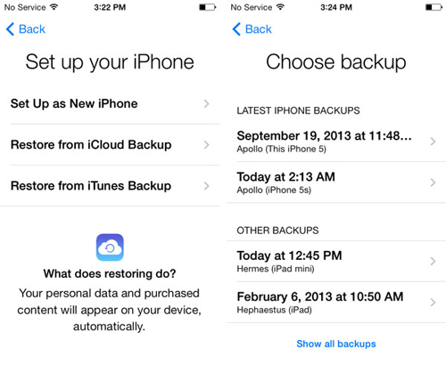 how to download photos from icloud to iphone via icloud backup