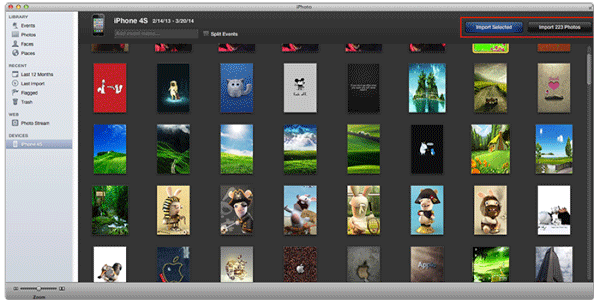 transfer photos from iphone to iphoto