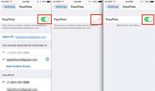 restart facetime app