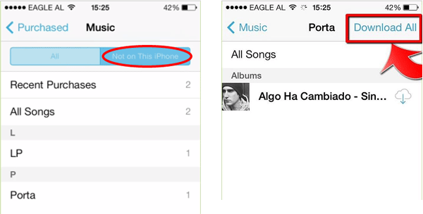 download music from icloud