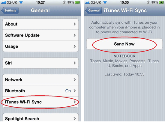 itunes wifi sync