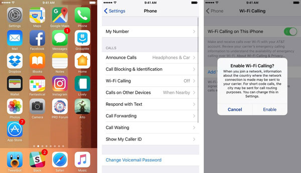 use wifi calling on iphone