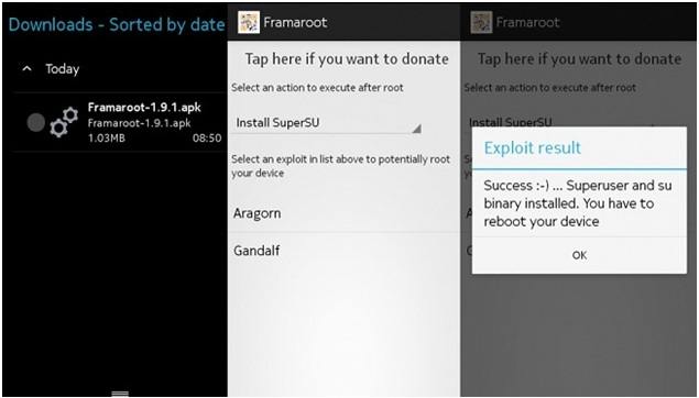 framaroot tool for samsung and other android devices