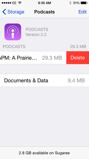 delete podcasts from ipod