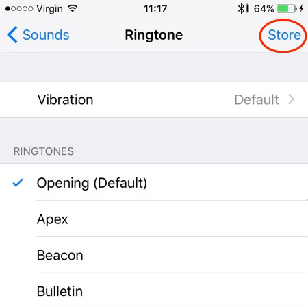 buy ringtones from store