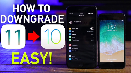 downgrade ios 11 to ios 10