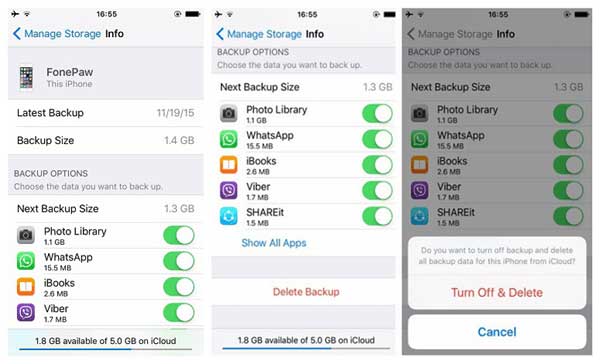 how to permanently delete imessages from icloud backup