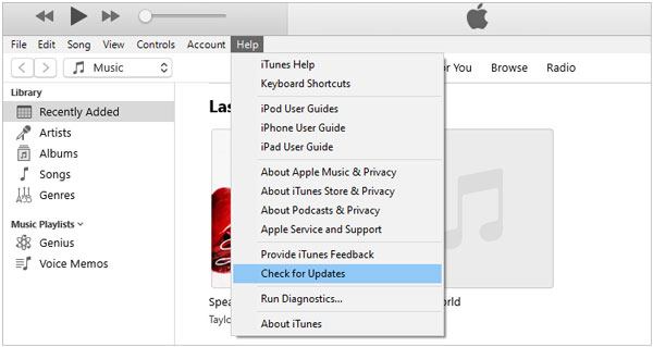 update the itunes to fix itunes could not backup the iphone because not enough free space is available on this computer