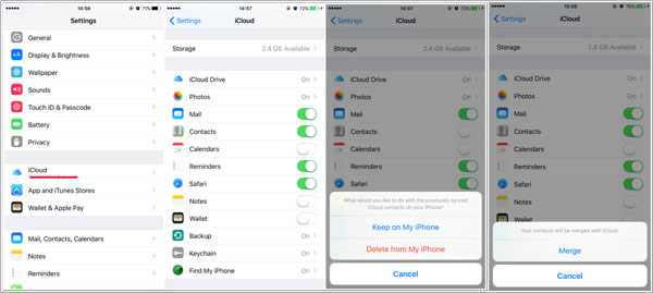 restore iphone contacts from icloud backup on iphone
