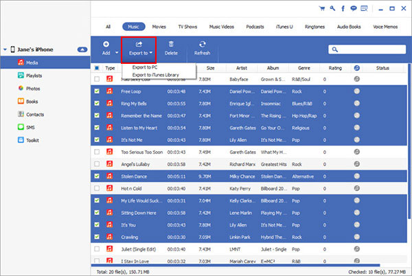 sync ipod plylist to itunes library