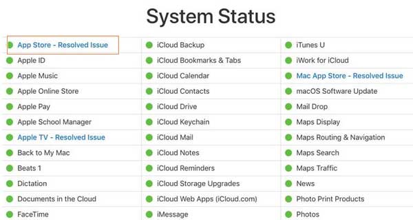 check app store status