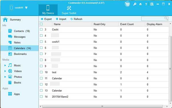 backup iphone calendars on computer