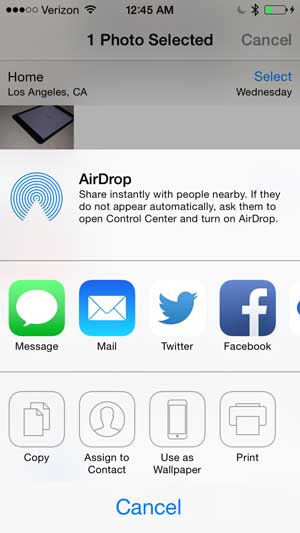 connect iphone to mac with airdrop