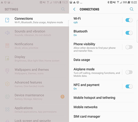 activar bluetooth en un teléfono android