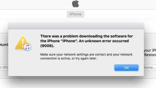 fix itunes or iphone error 9006