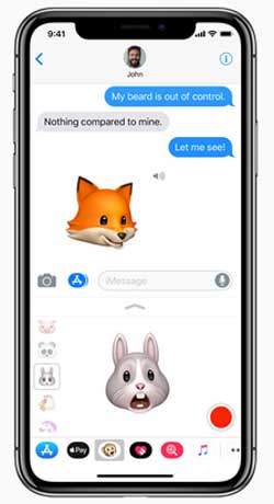 share animoji with iphone x