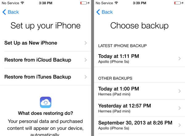 transfer text messages to new iphone with icloud backup