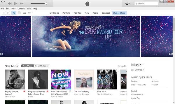 visit itunes store