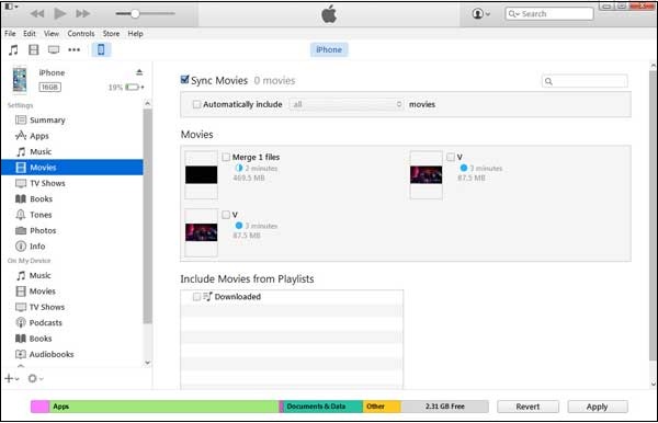 how to transfer videos from phone to computer with itunes