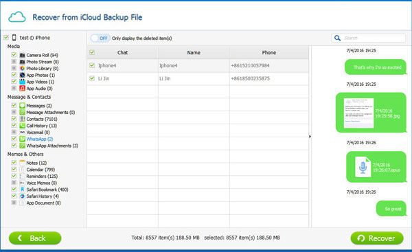 recover whatsapp messages and media files from icloud backup