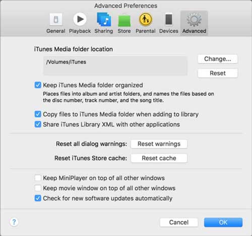 how to transfere itunes library to external drive