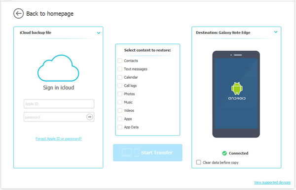 sync icloud calendar to android