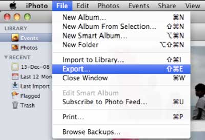 export iphoto photos