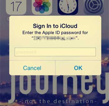 how to fix sign in to icloud popup loop