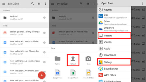 back up phone to google drive