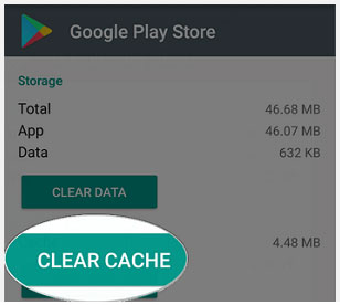 clear cache if google photo backup stuck