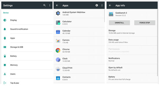 clean android internal memory is full